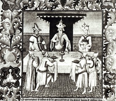 Ms Fr 2810 f.136v, Le festin du Grand Khan, du 
